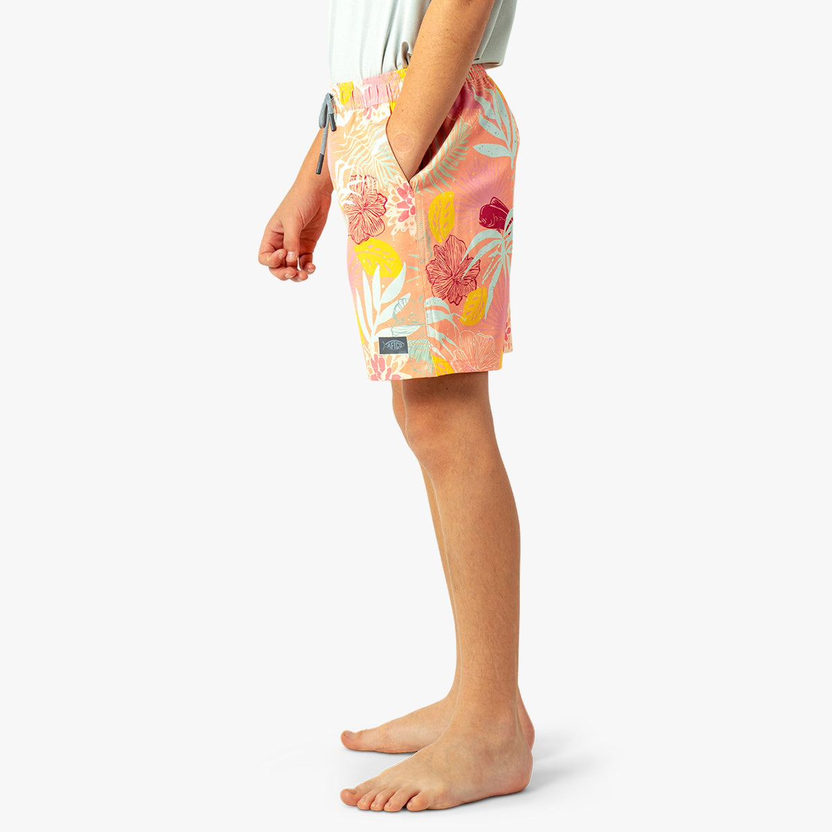 Kids Youth Strike Printed Swim Shorts - AFTCO