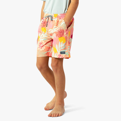 Kids Youth Strike Printed Swim Shorts - AFTCO