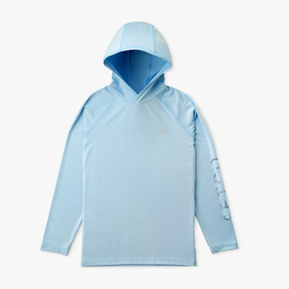 Kids Youth Samurai Hood Performance LS Shirt - AFTCO