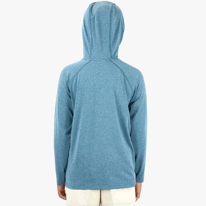 Kids Youth Samurai Hood Performance LS Shirt - AFTCO