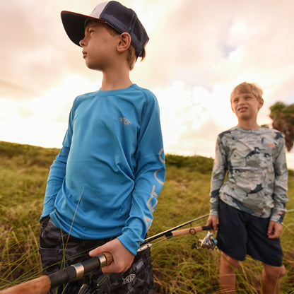 Kids Youth Samurai Performance LS Shirt - AFTCO