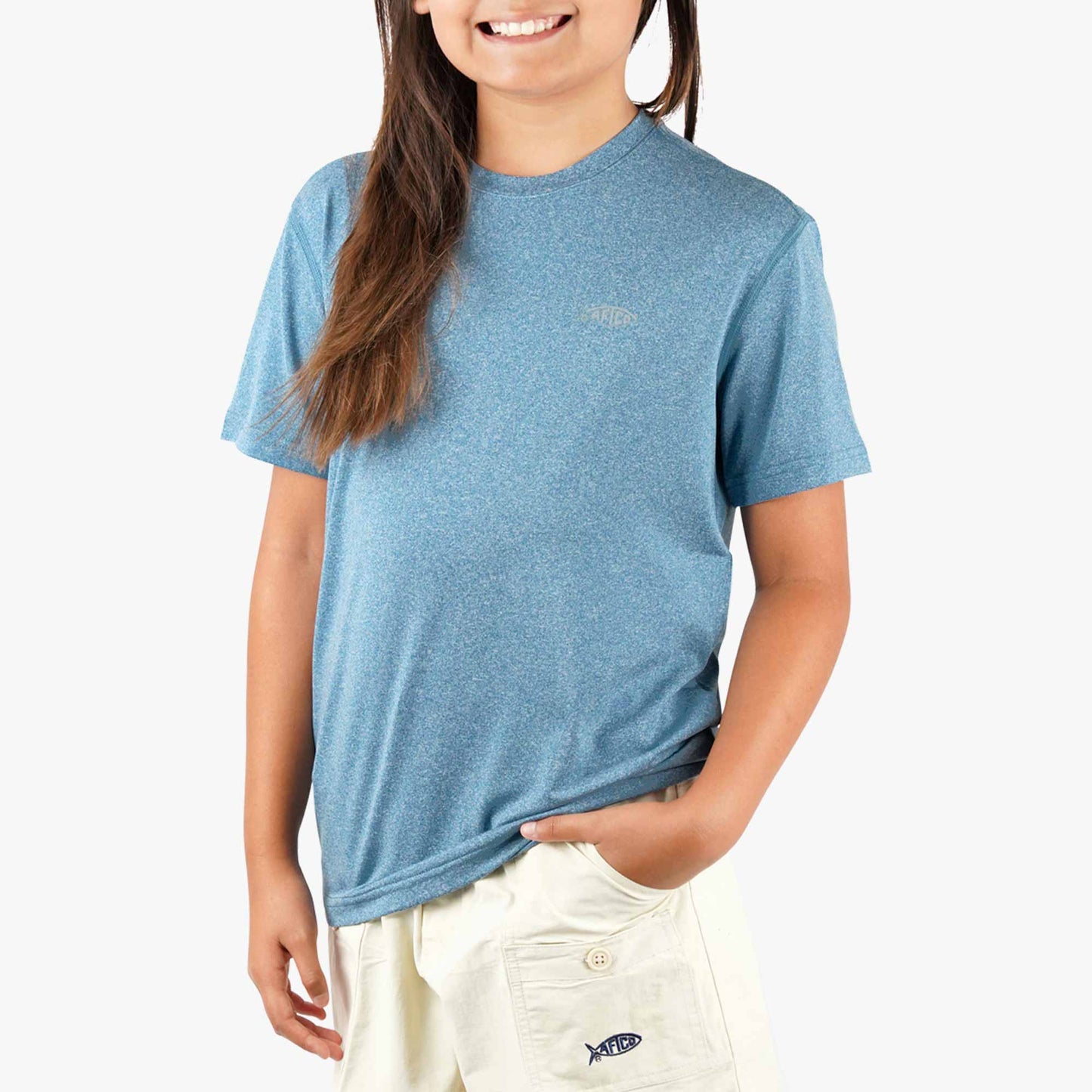 Kids|Mens Youth Samurai SS Performance Shirt - AFTCO