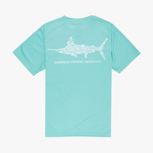 Kids Kids Jigfish Jig Fishing Short Sleeve Shirt - AFTCO