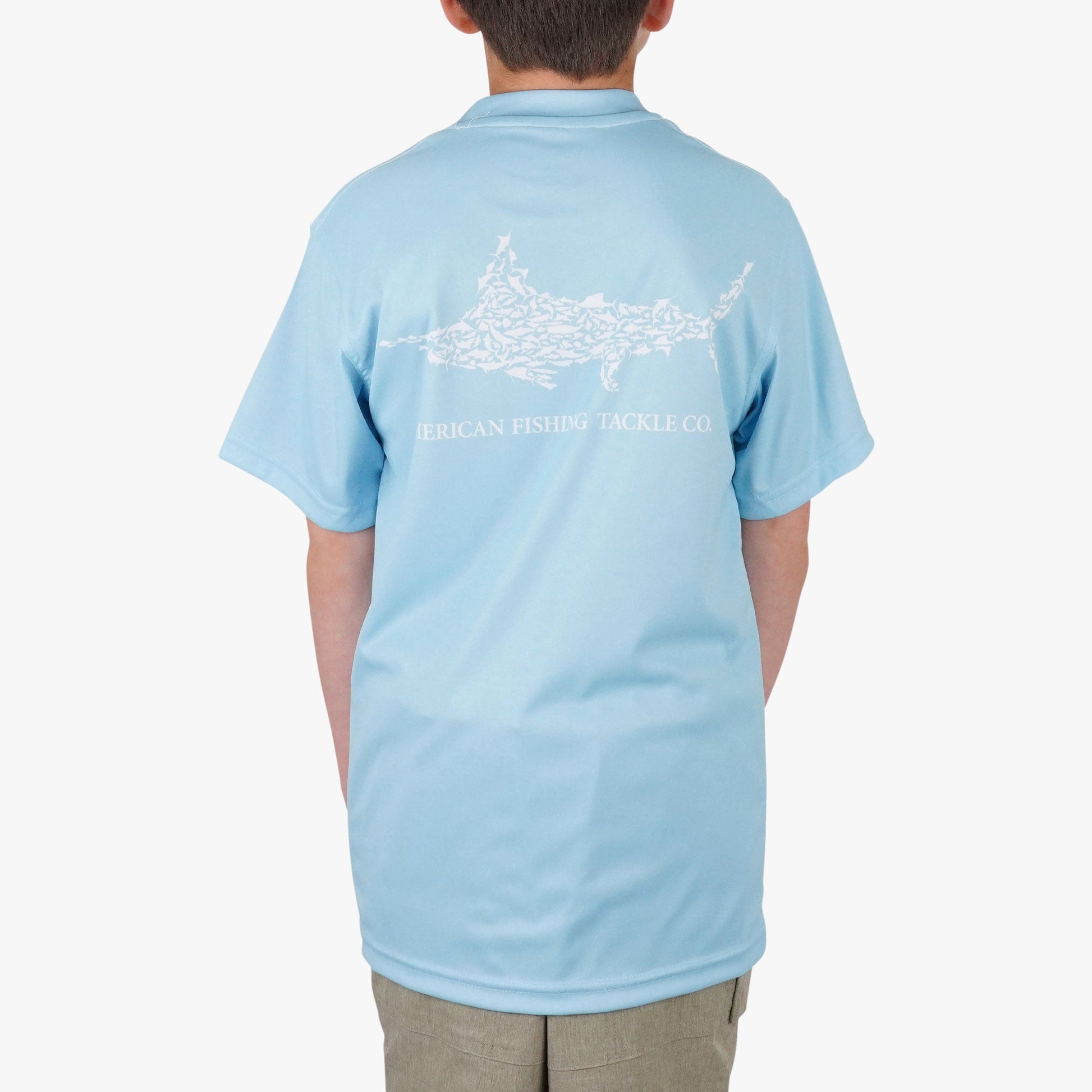 Kids Kids Jigfish Jig Fishing Short Sleeve Shirt - AFTCO