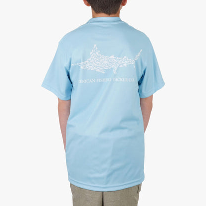 Kids Kids Jigfish Jig Fishing Short Sleeve Shirt - AFTCO