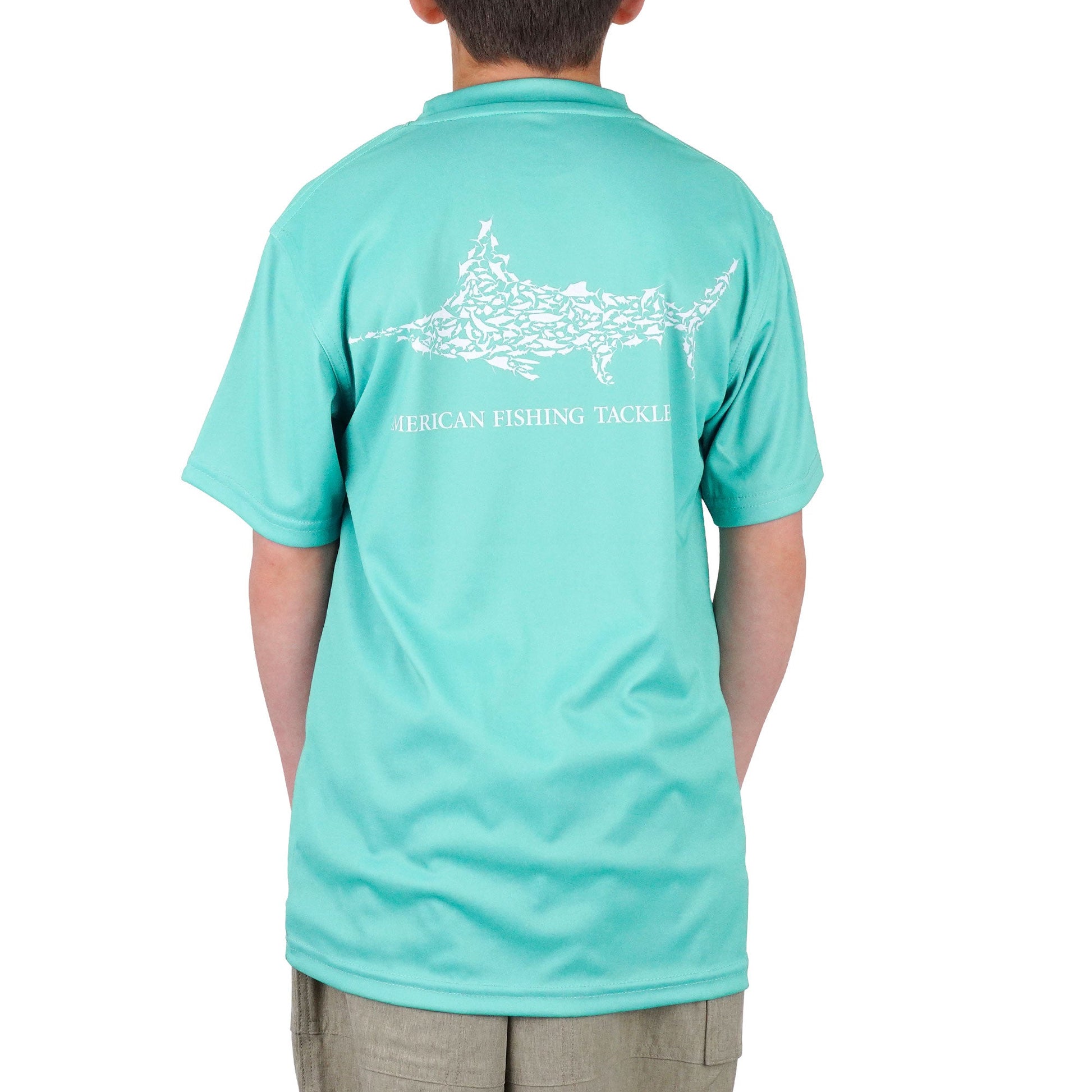 Kids Kids Jigfish Jig Fishing Short Sleeve Shirt - AFTCO