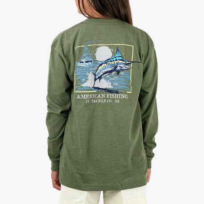 Kids Youth Flying Bill Long Sleeve Fishing T-Shirt - AFTCO