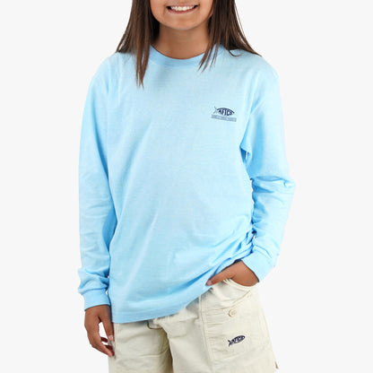 Kids Youth Flying Bill Long Sleeve Fishing T-Shirt - AFTCO