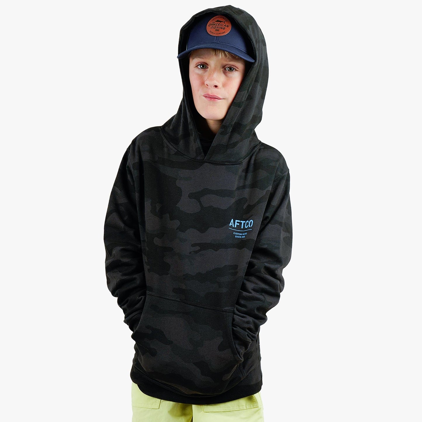 Kids Youth Radar Camo Pullover Hoodie - AFTCO
