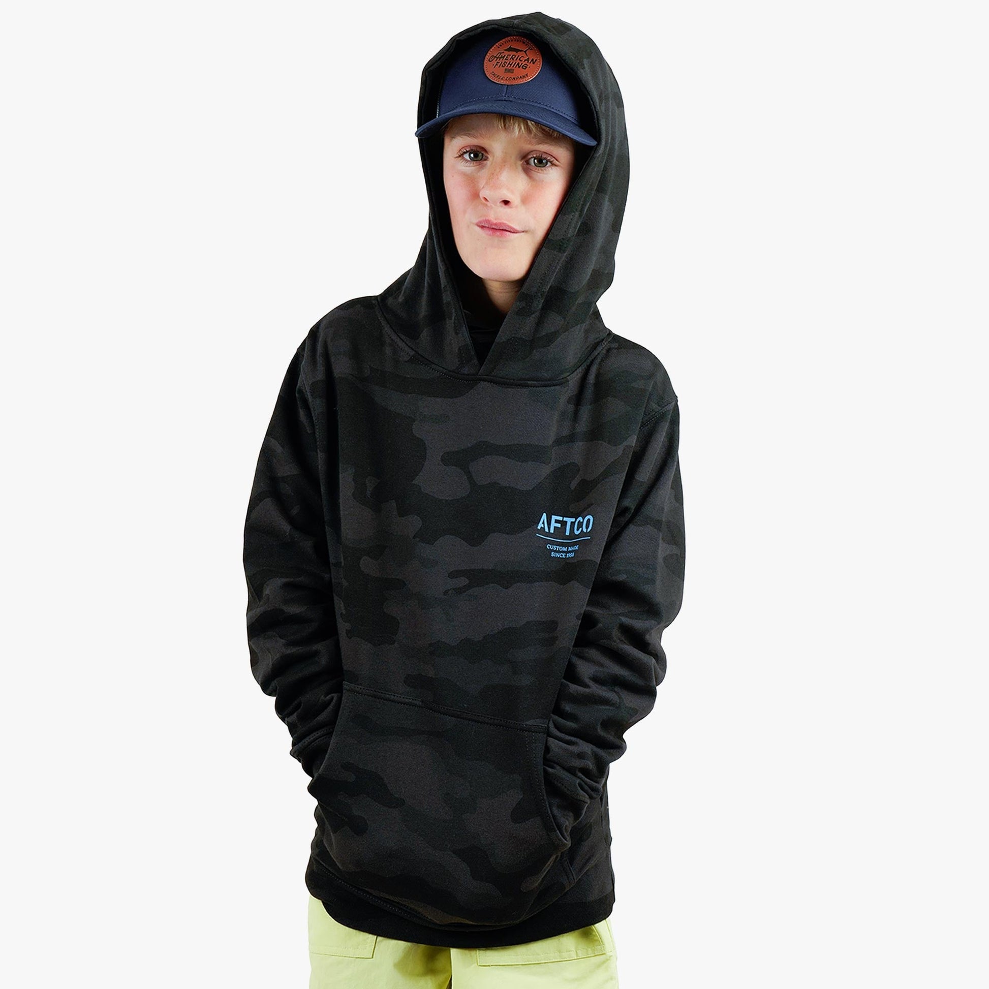 Kids Youth Radar Camo Pullover Hoodie - AFTCO