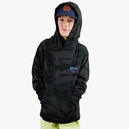 Kids Youth Radar Camo Pullover Hoodie - AFTCO