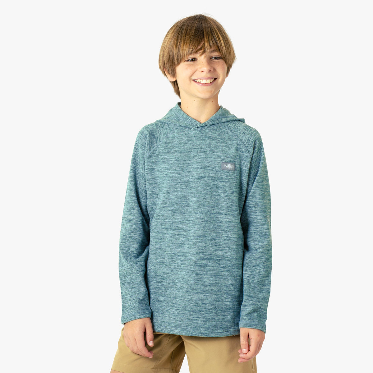 Kids Youth Coastal Layer Fishing Pullover Hoodie - AFTCO