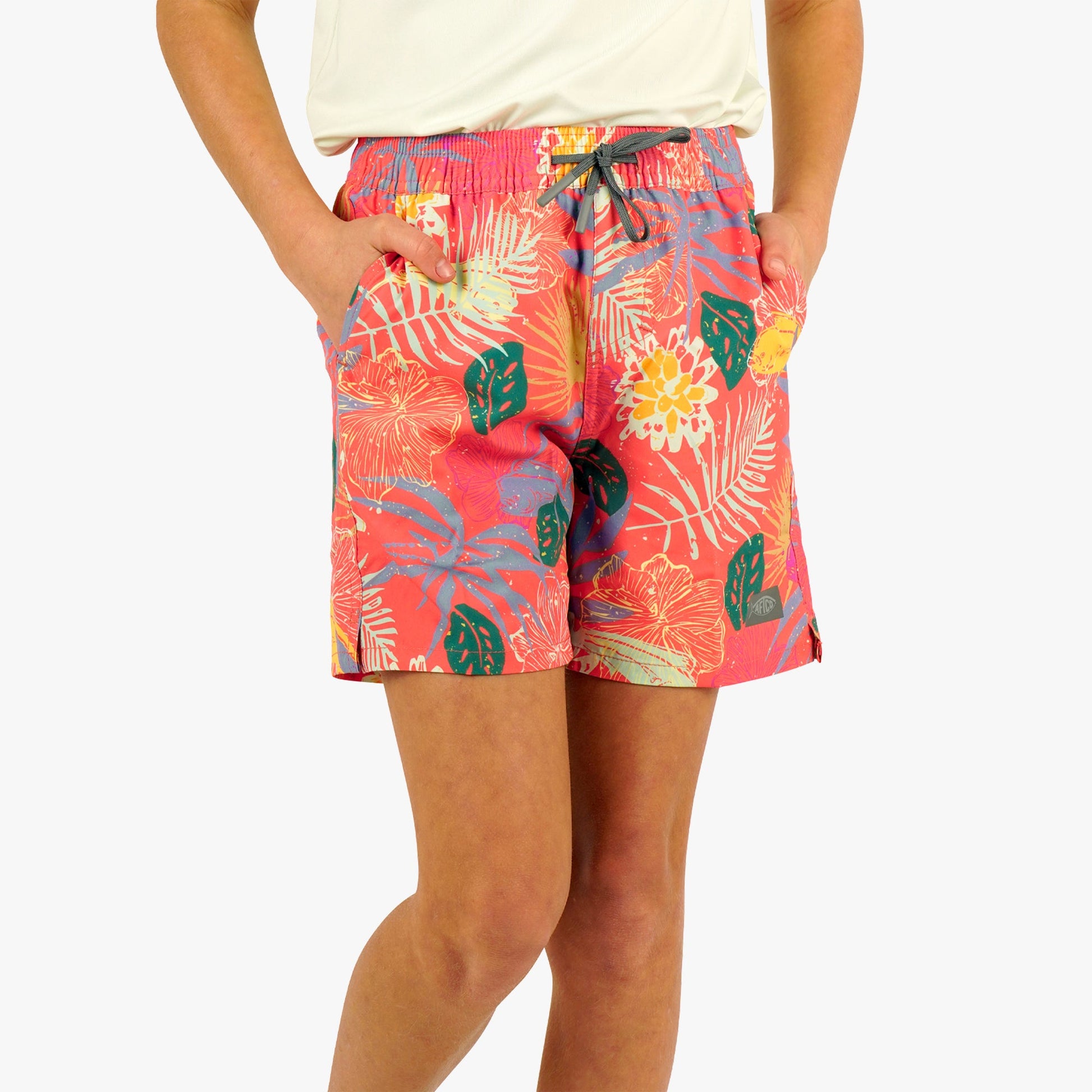 Kids Youth Strike Printed Swim Shorts - AFTCO