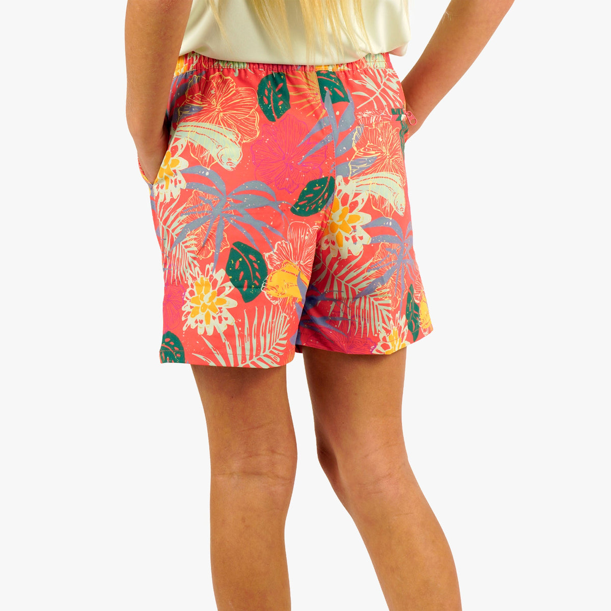 Kids Youth Strike Printed Swim Shorts - AFTCO