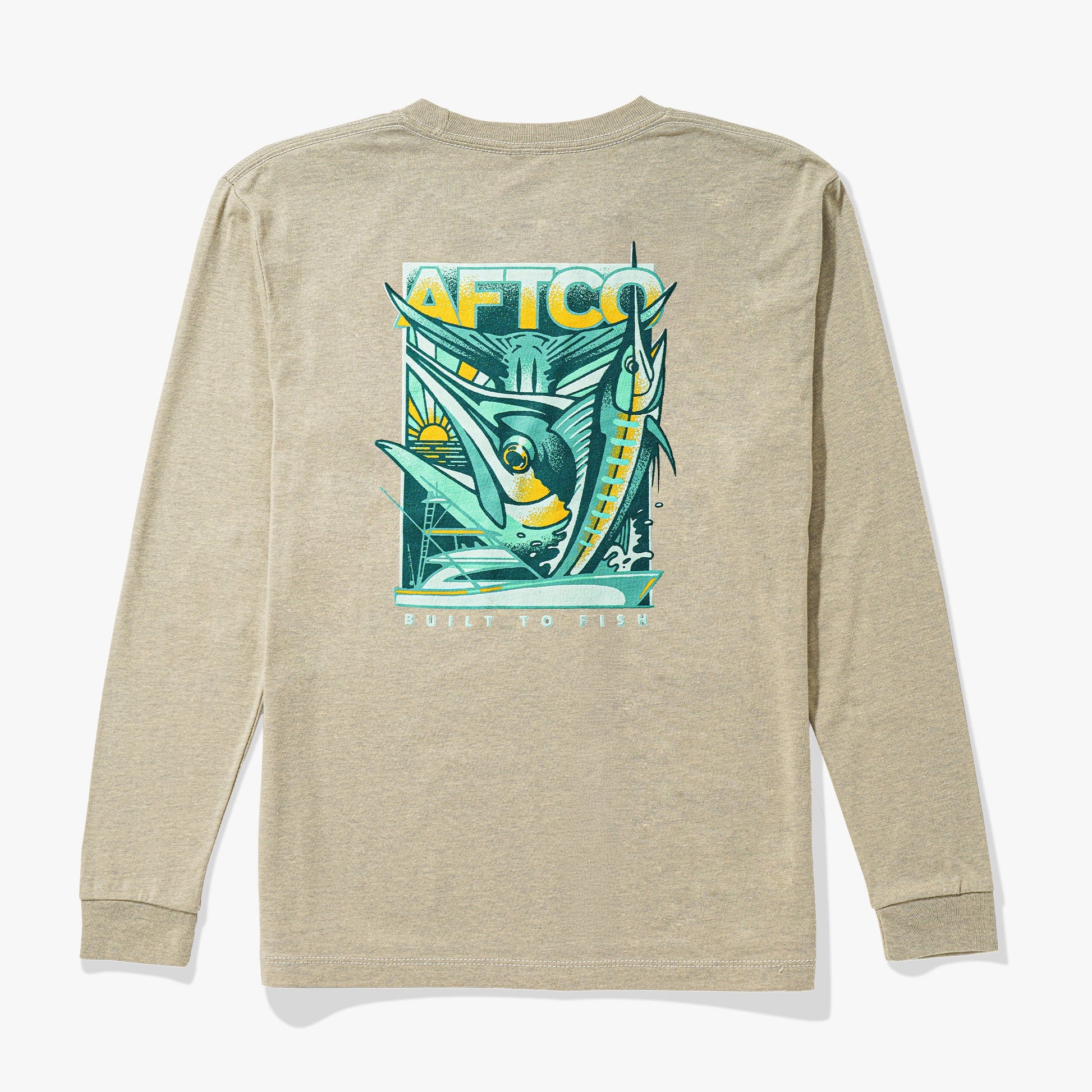 Kids Youth Billed Long Sleeve Fishing Shirt - AFTCO