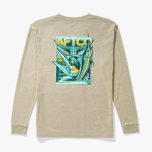 Kids Youth Billed Long Sleeve Fishing Shirt - AFTCO