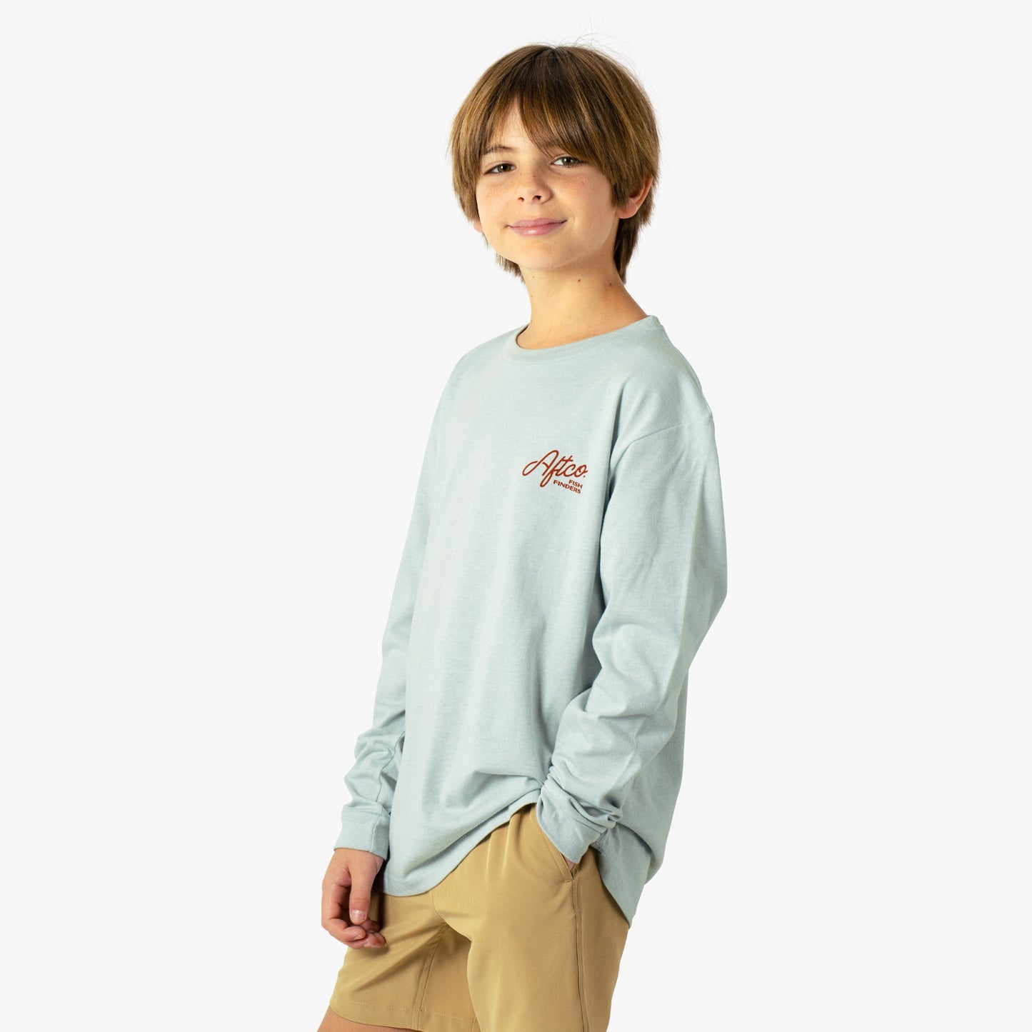 Kids Youth Fish Finders Long Sleeve Fishing Shirt - AFTCO