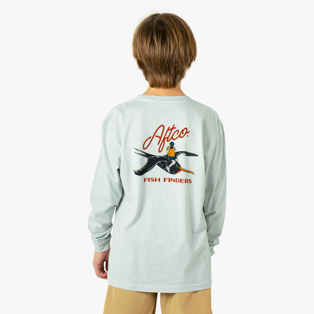 Kids Youth Fish Finders Long Sleeve Fishing Shirt - AFTCO