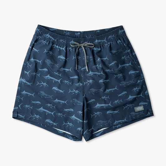 Mens Strike Printed Swim Trunks - AFTCO