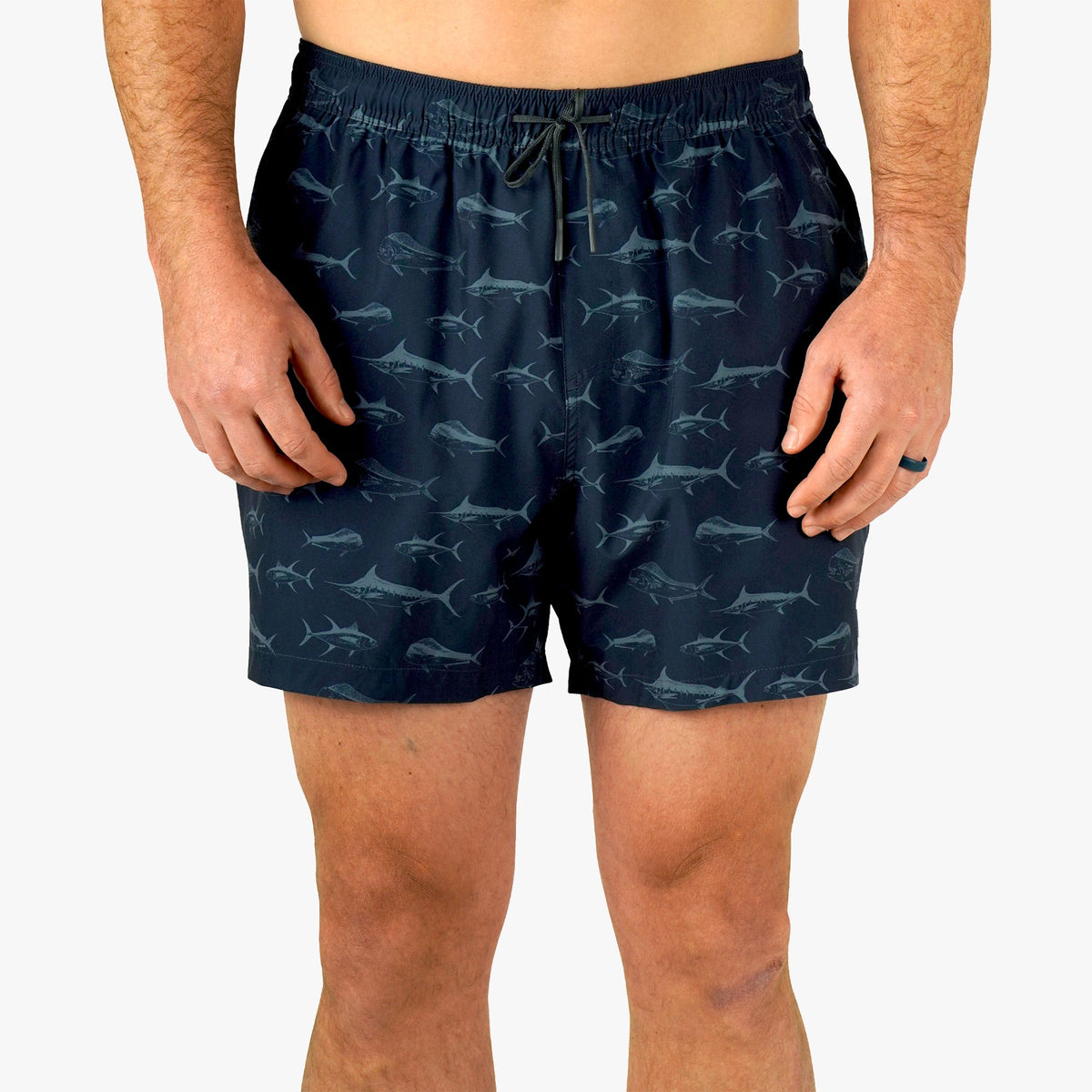 Mens Strike Printed Swim Trunks - AFTCO