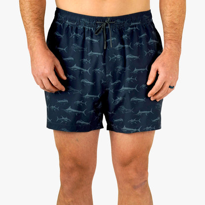 Mens Strike Printed Swim Trunks - AFTCO