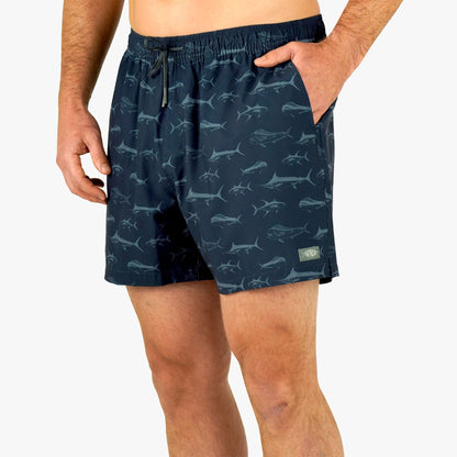 Mens Strike Printed Swim Trunks - AFTCO
