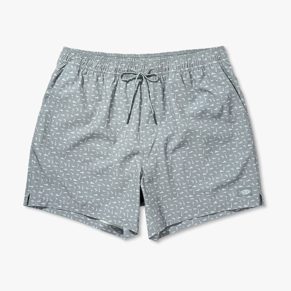 Mens Strike Printed Swim Trunks - AFTCO