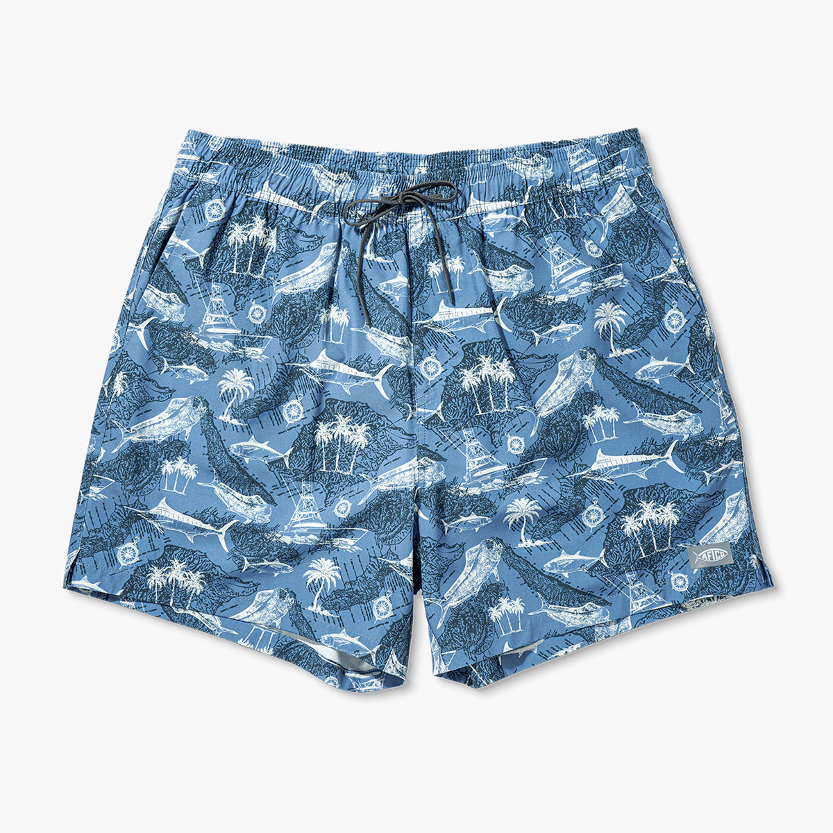 Mens Strike Printed Swim Trunks - AFTCO