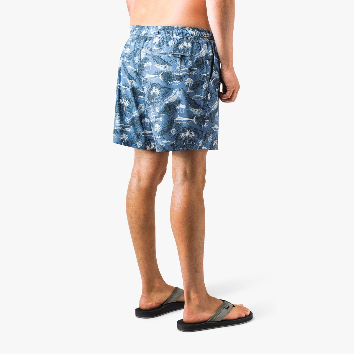 Mens Strike Printed Swim Trunks - AFTCO
