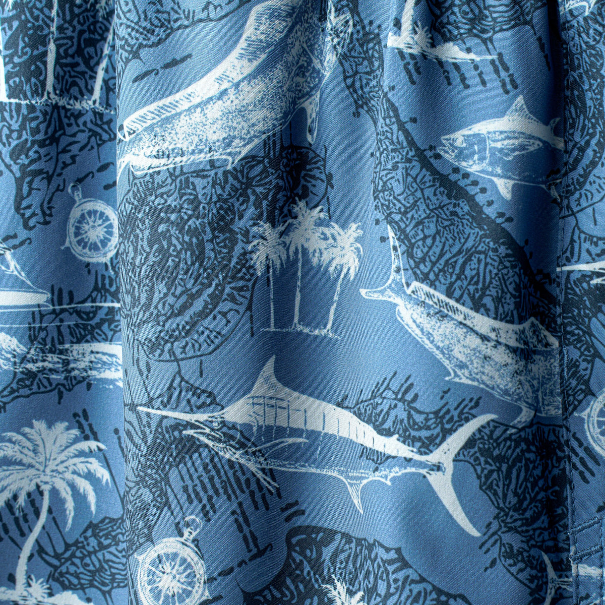 Mens Strike Printed Swim Trunks - AFTCO