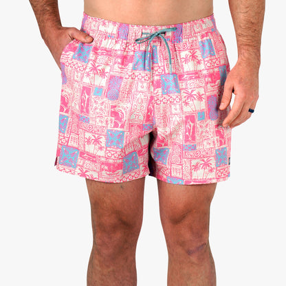 Mens Strike Printed Swim Trunks - AFTCO
