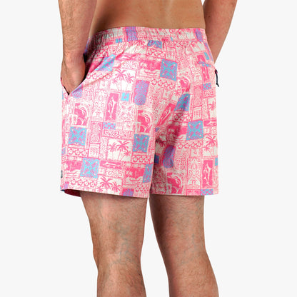 Mens Strike Printed Swim Trunks - AFTCO