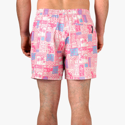 Mens Strike Printed Swim Trunks - AFTCO