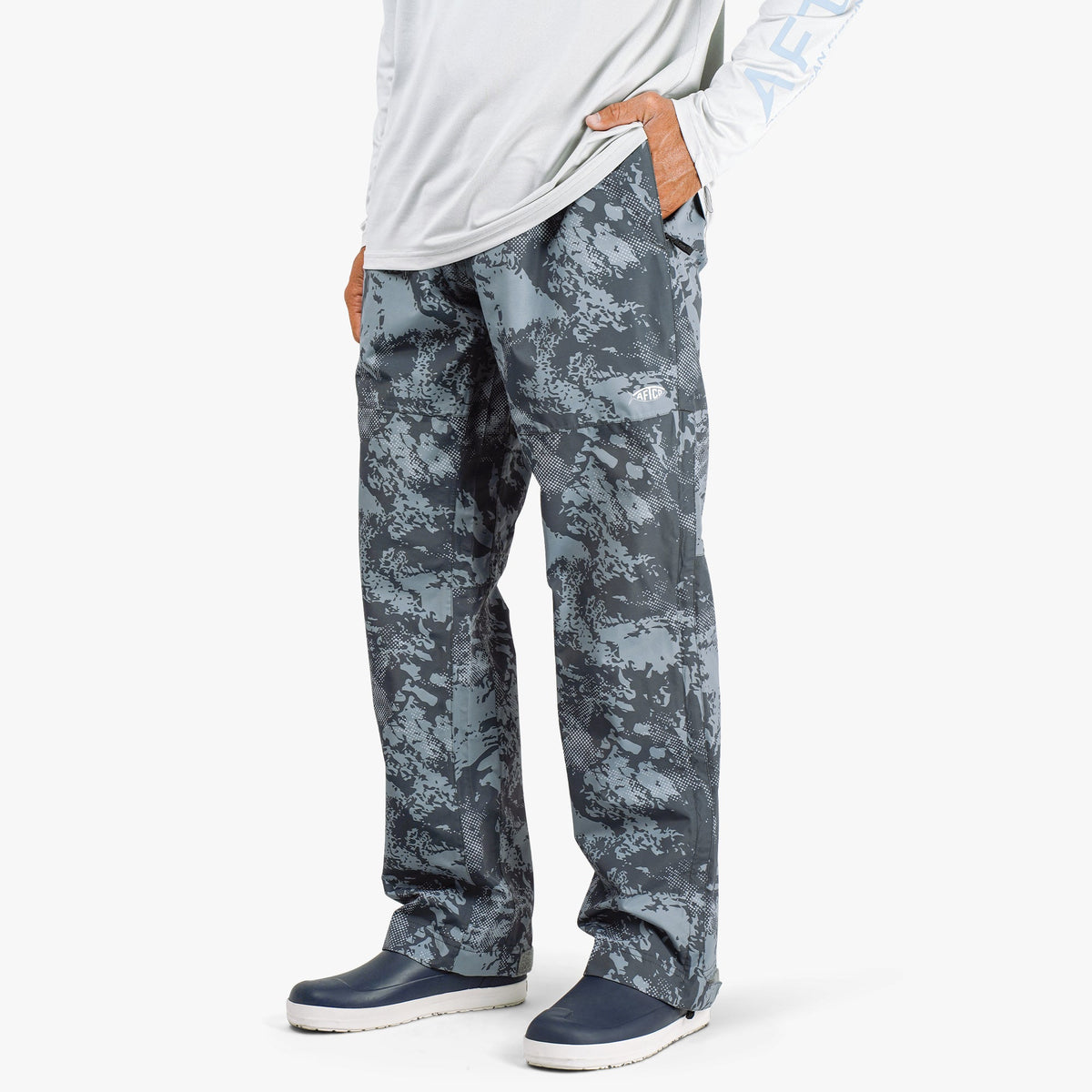Mens Crossing Printed Camo Fishing Pants - AFTCO