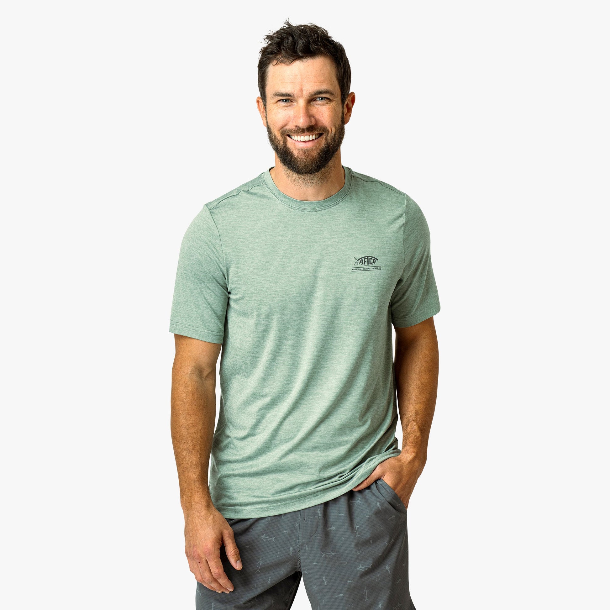 Mens United Short Sleeve Sun Protection Shirt - AFTCO