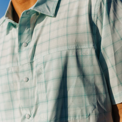 Mens Seabreeze Short Sleeve Button Down Shirt - AFTCO