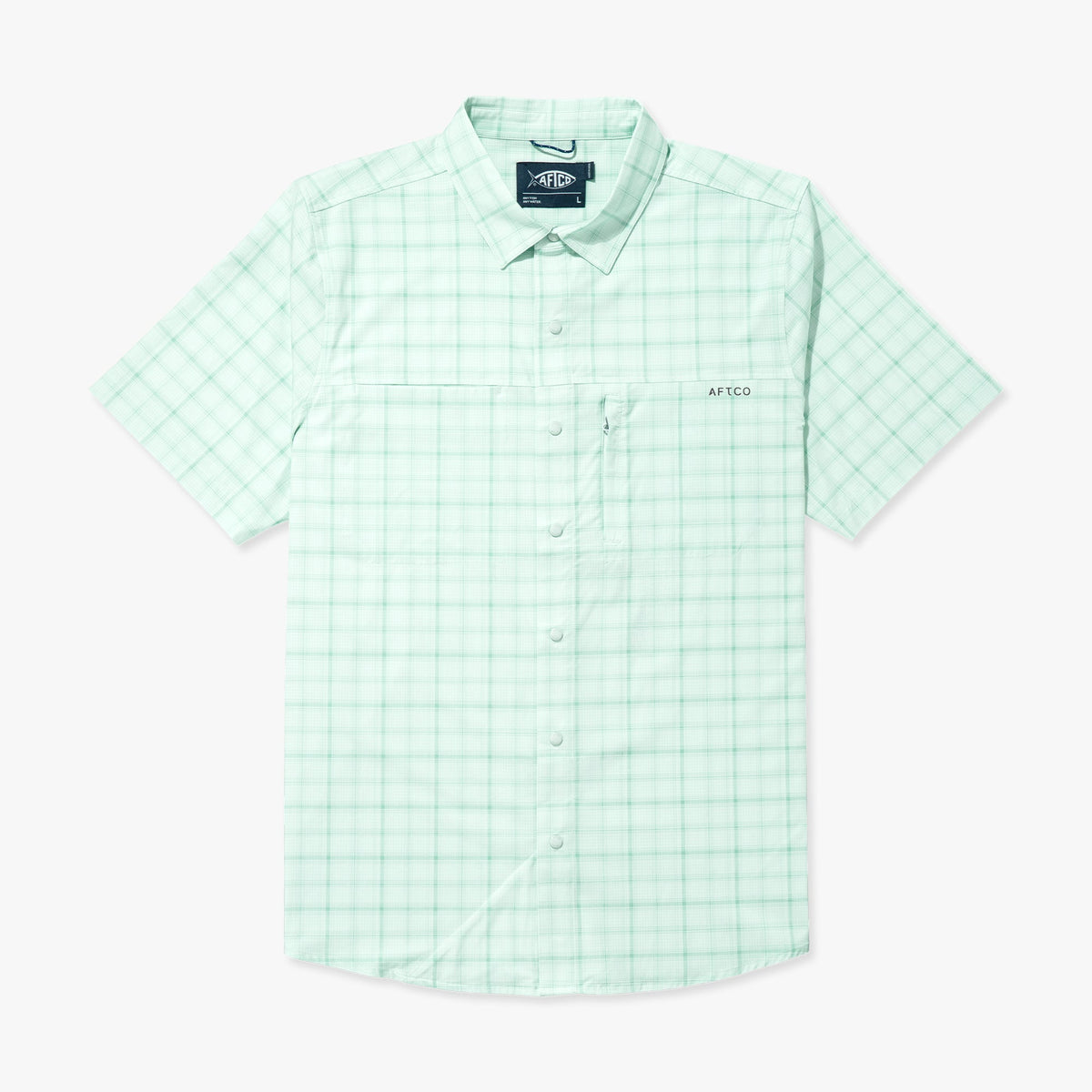 Mens Seabreeze Short Sleeve Button Down Shirt - AFTCO