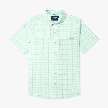 Mens Seabreeze Short Sleeve Button Down Shirt - AFTCO