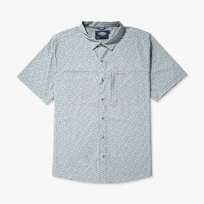 Mens Seabreeze Short Sleeve Button Down Shirt - AFTCO