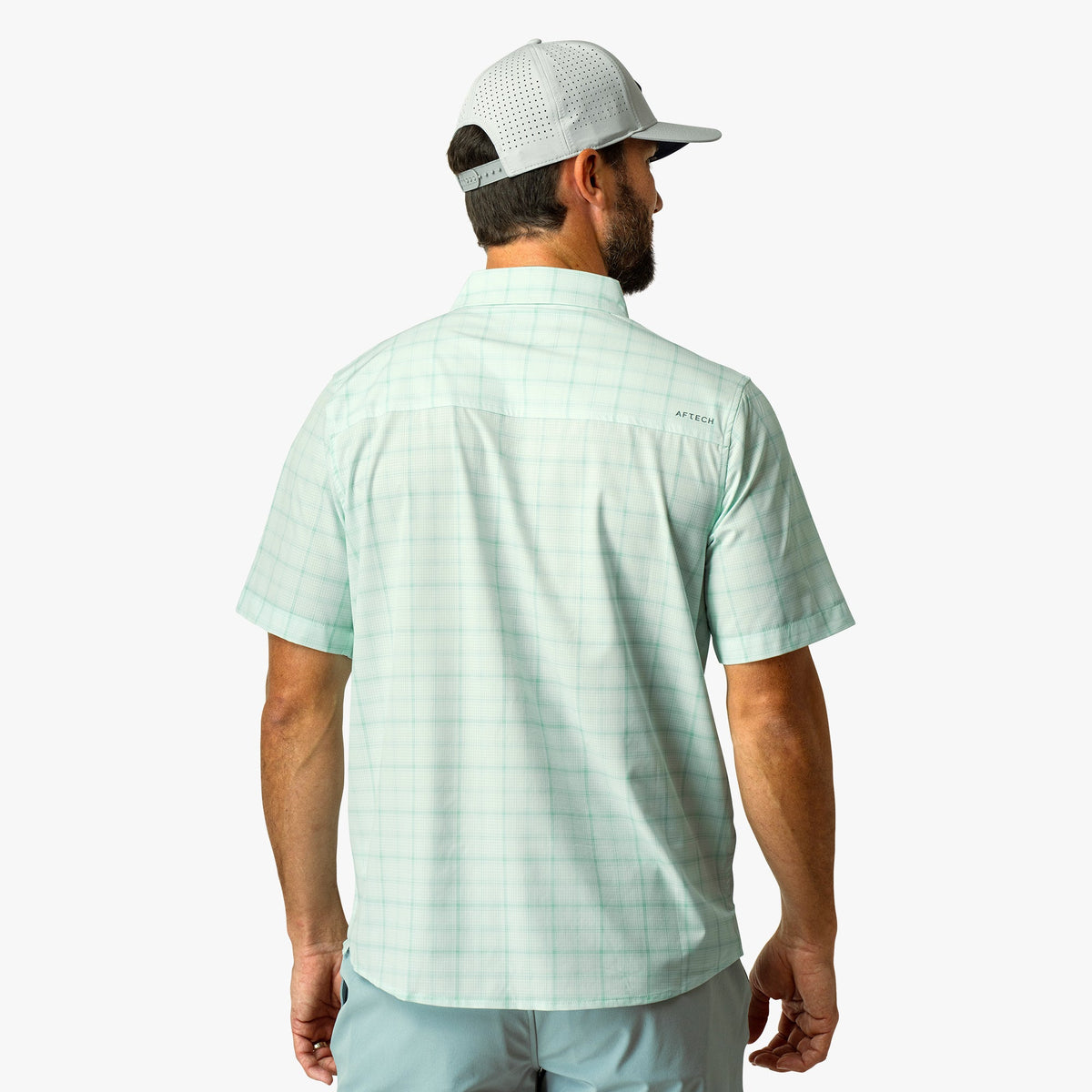 Mens Seabreeze Short Sleeve Button Down Shirt - AFTCO