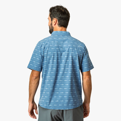 Mens Seabreeze Short Sleeve Button Down Shirt - AFTCO