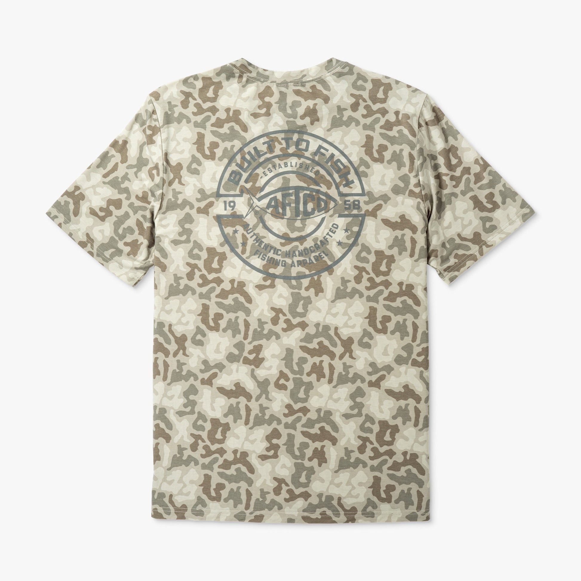 Mens Ocean Bound Printed Short Sleeve Fishing Shirts - AFTCO