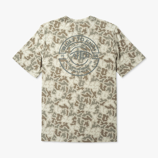 Mens Ocean Bound Printed Short Sleeve Fishing Shirts - AFTCO