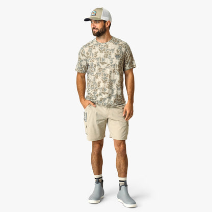 Mens Ocean Bound Printed Short Sleeve Fishing Shirts - AFTCO