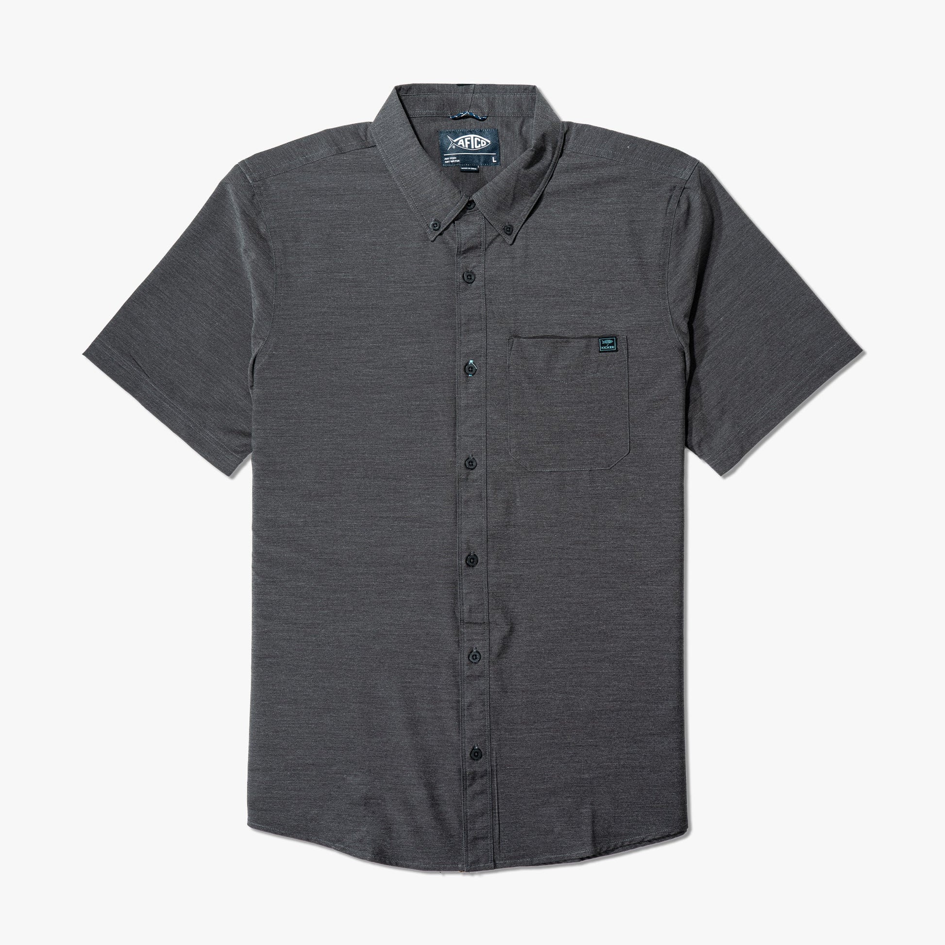 Mens AFTCO x Kicker Boatbar SS Button Down Shirt - AFTCO
