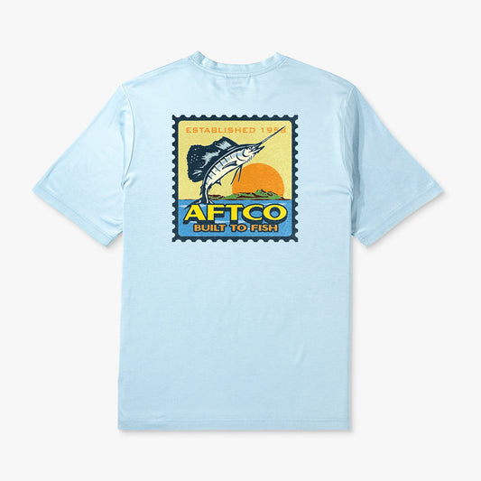 Mens Greetings Short Sleeve Sun Protection Shirt - AFTCO