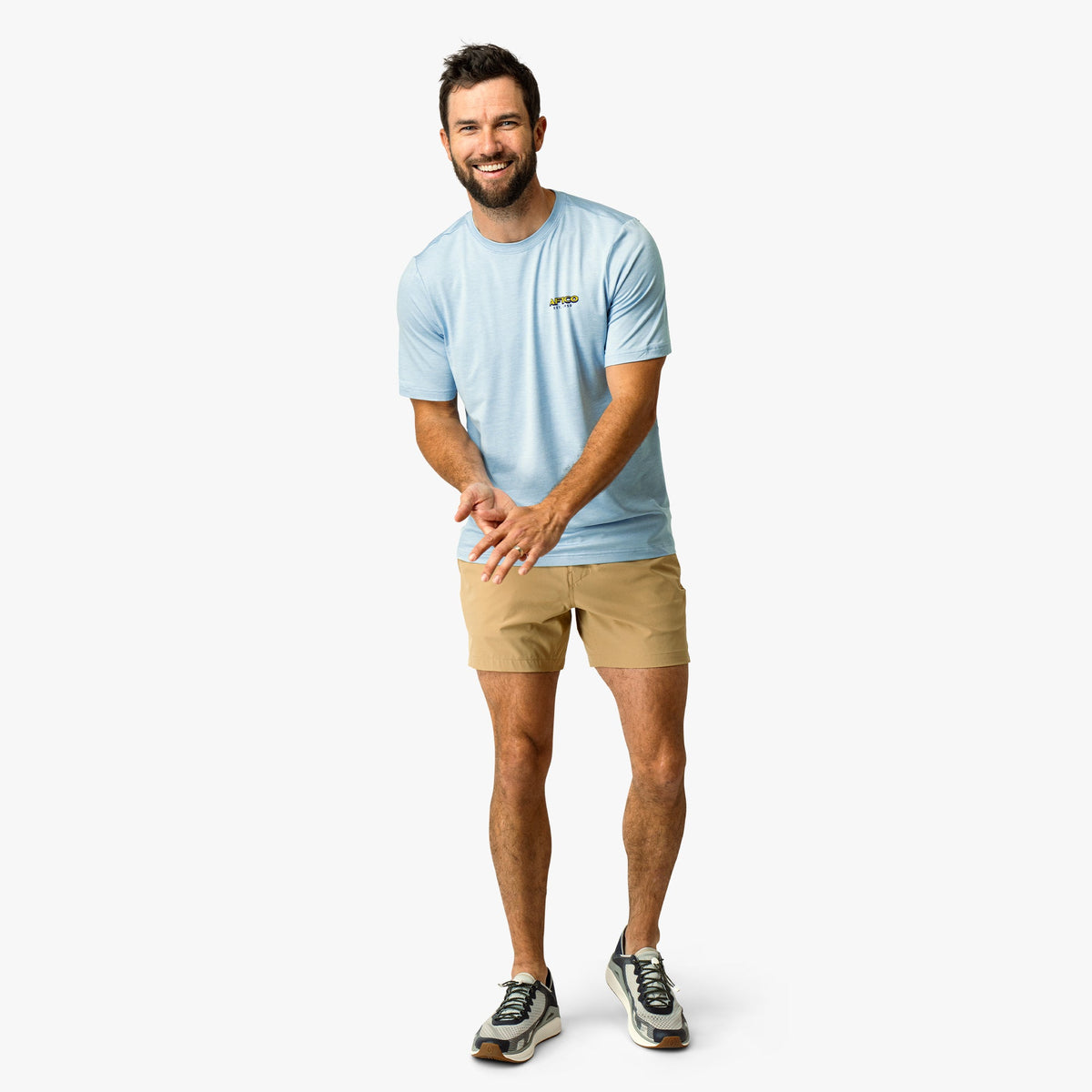 Mens Greetings Short Sleeve Sun Protection Shirt - AFTCO