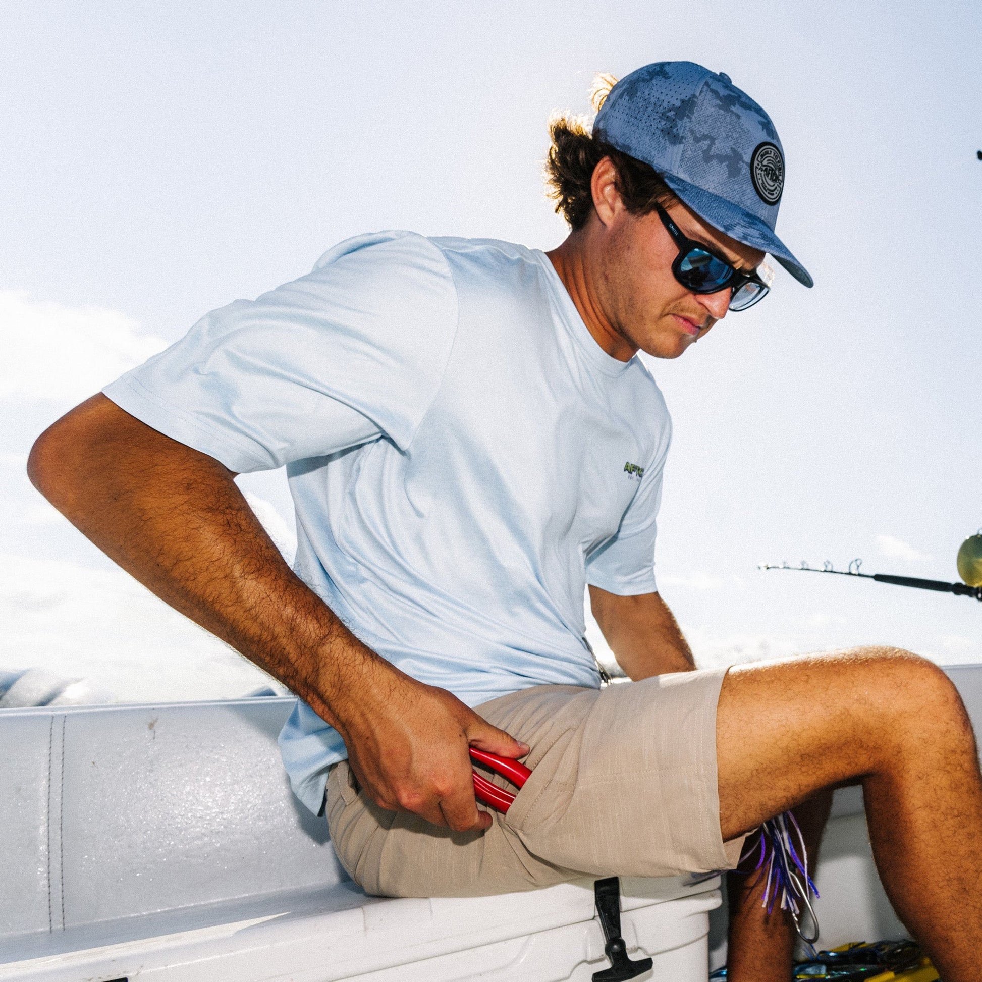 Mens Greetings Short Sleeve Sun Protection Shirt - AFTCO