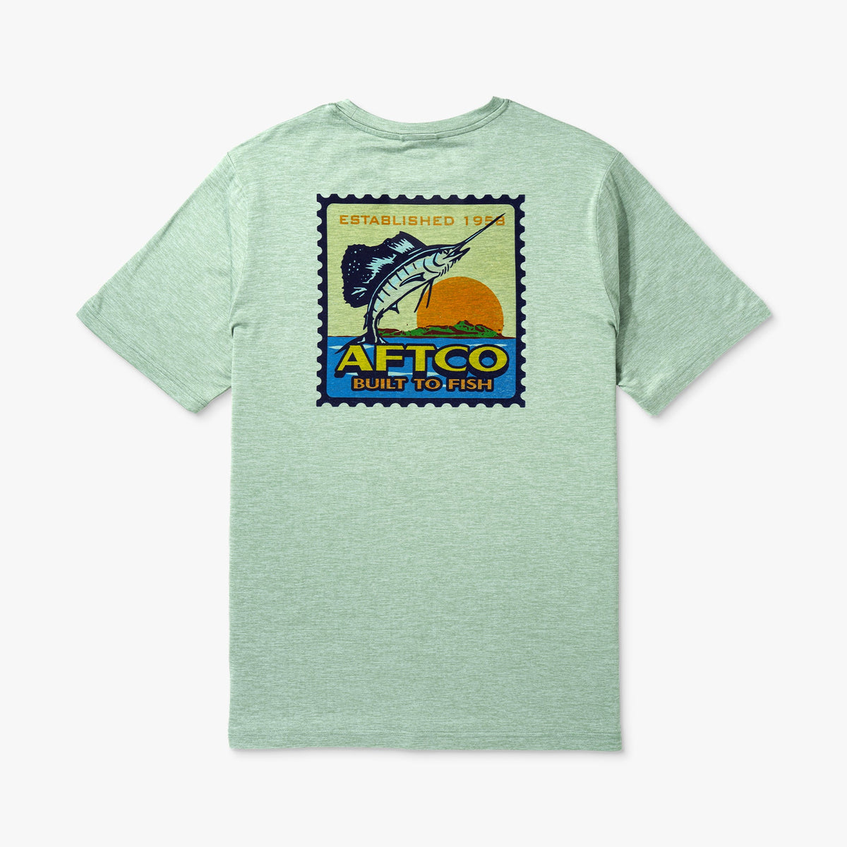 Mens Greetings Short Sleeve Sun Protection Shirt - AFTCO