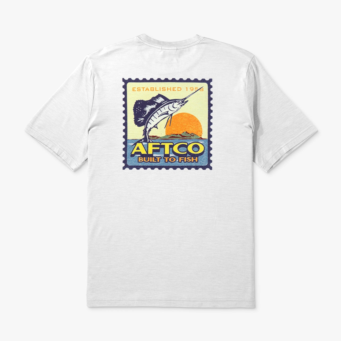 Mens Greetings Short Sleeve Sun Protection Shirt - AFTCO